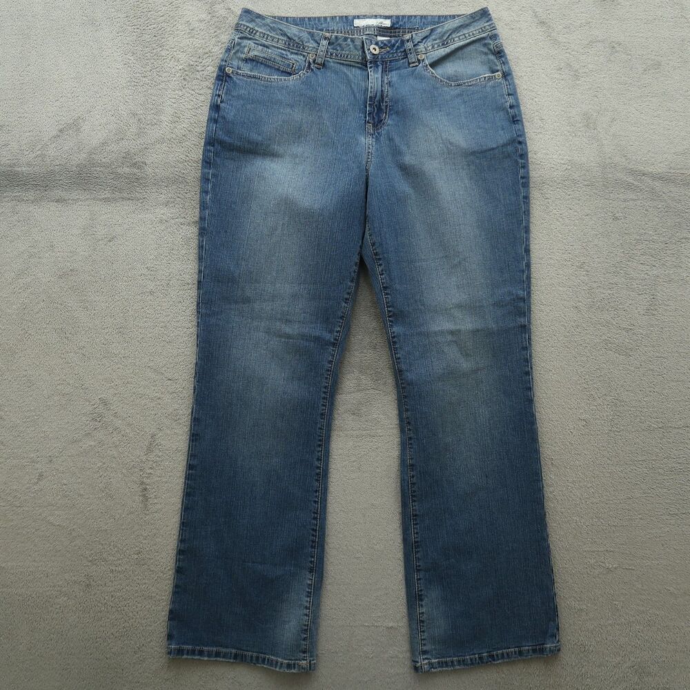 Chico's Platinum Jeans Women's Size 1S US-8S Mid-Rise Bootcut Denim 30" Inseam